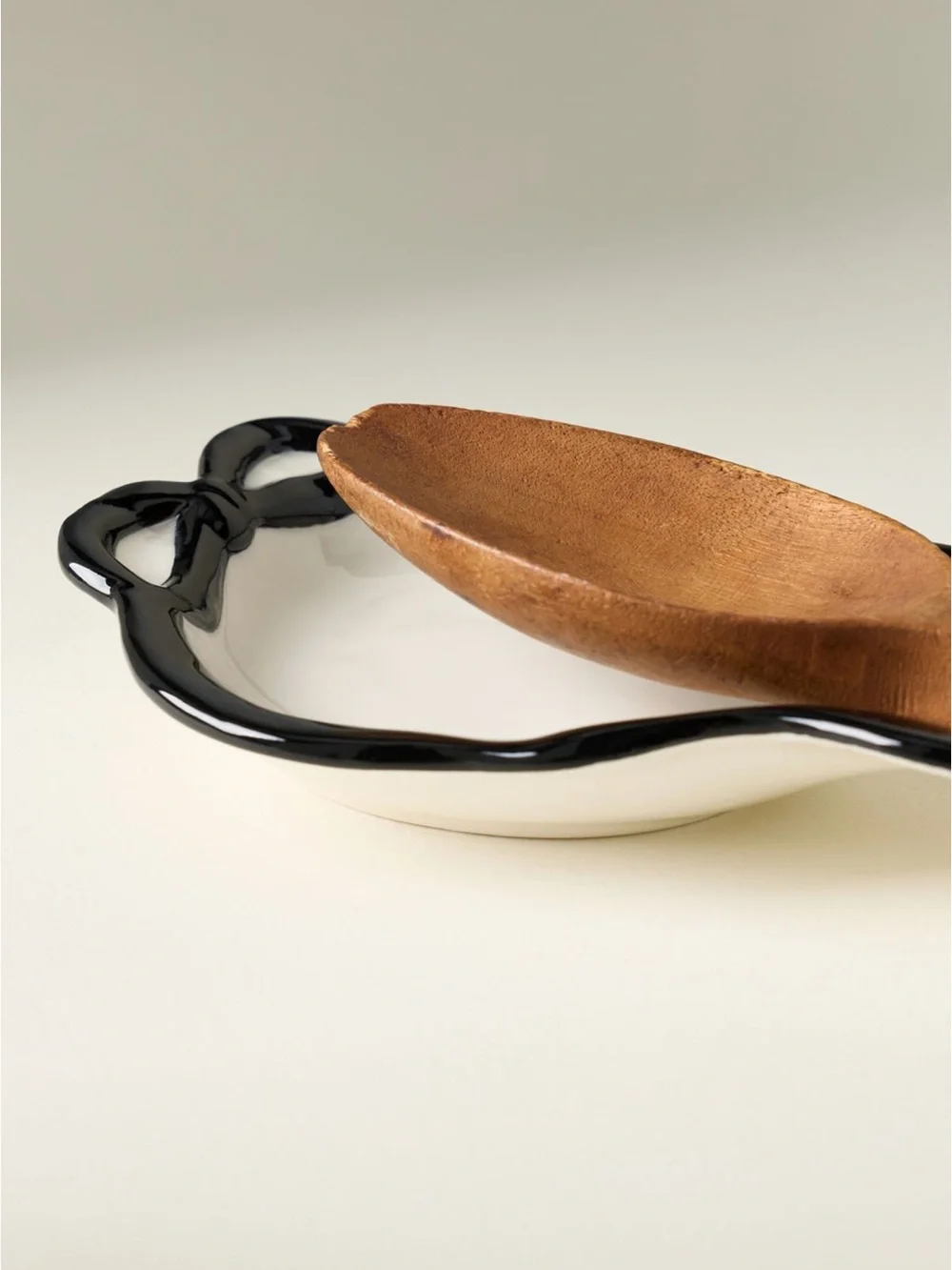 Anthropologie Benedita Bow Spoon Rest | Black | NIB